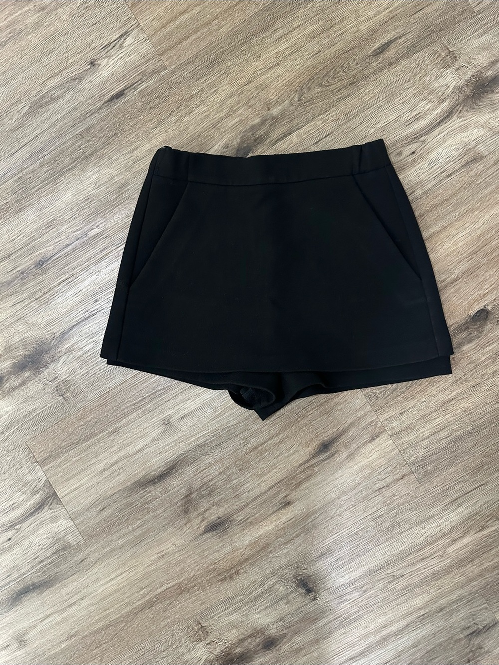 Maje Black Women's Skort with Clean Front Panel
